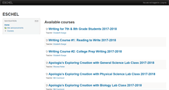 Desktop Screenshot of class.eschel.org
