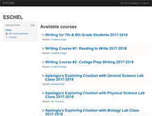 Tablet Screenshot of class.eschel.org